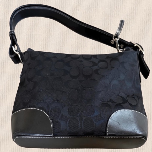 Vintage Y2K Coach Jacquard CC Logo Handbag - Picture 11 of 11